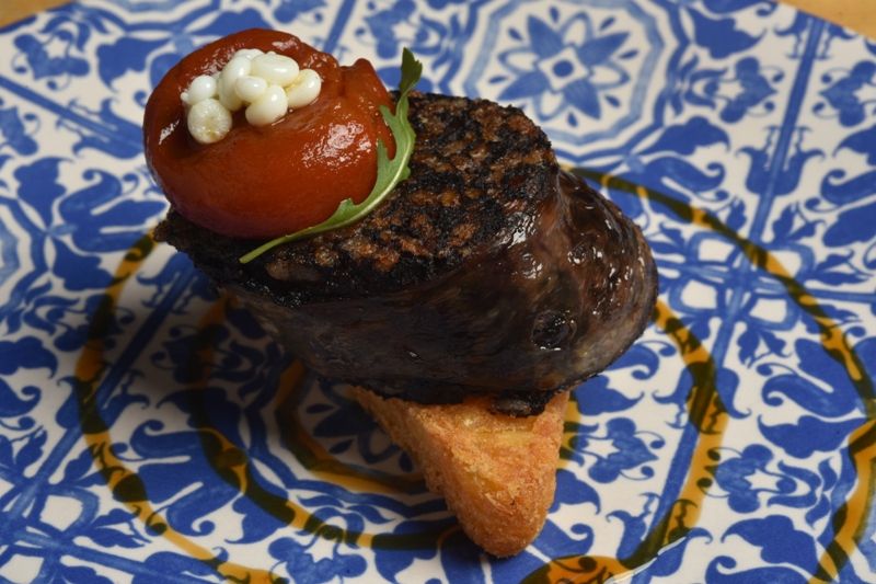 morcillaFrita-compressor Morcilla frita con pimientos